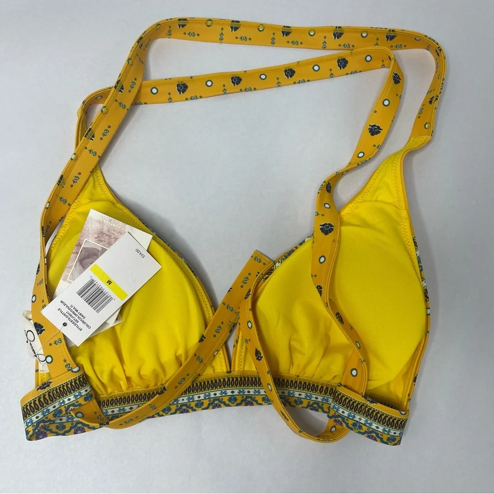 New Jessica Simpson 2 piece bikini swimsuit daisy floral Medium‎